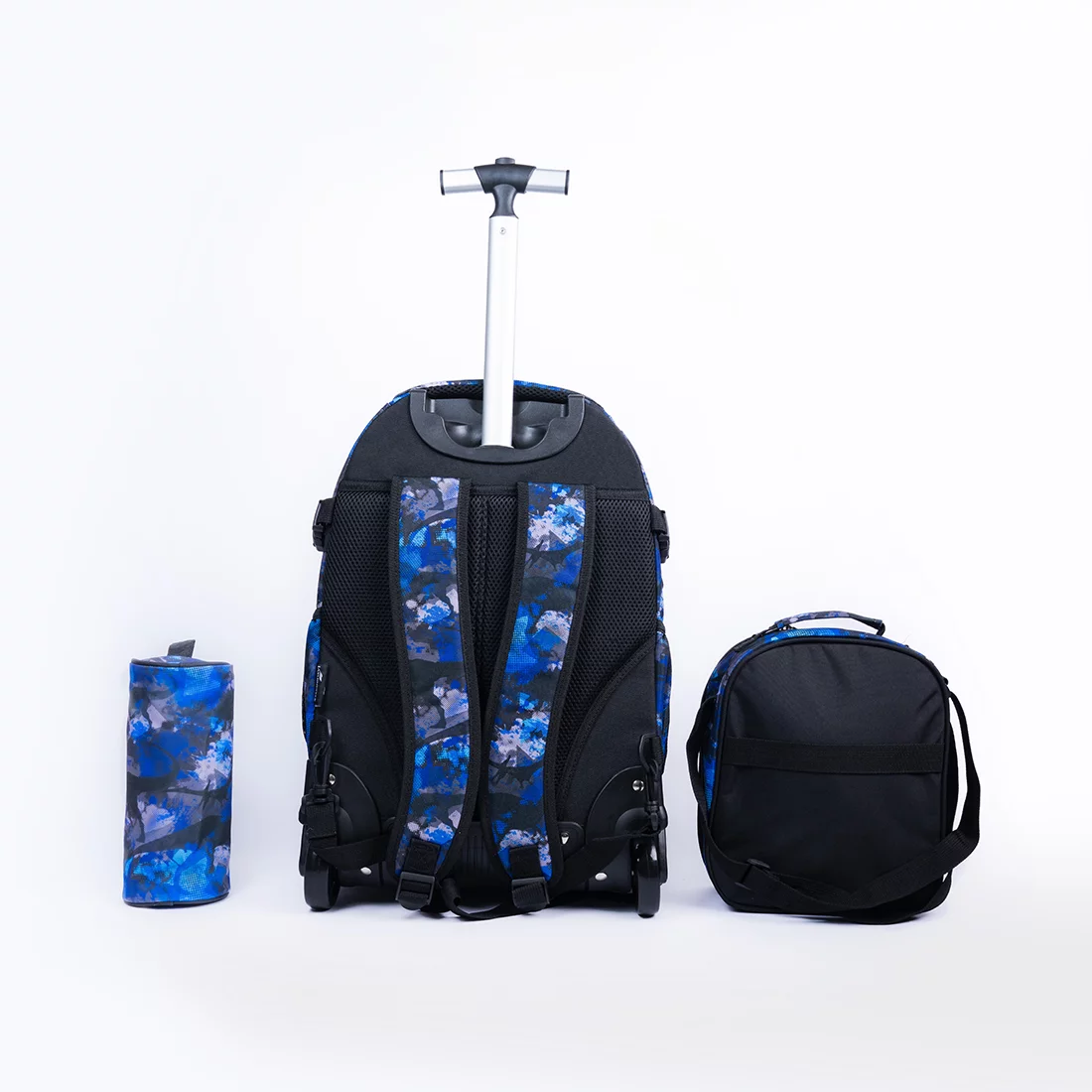 Abstract Blue Trolley Bag - Image 3