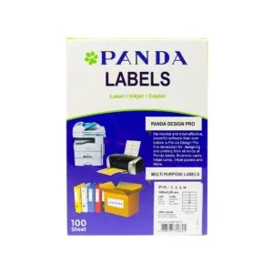PANDA Multi Purpose Labels White 14/Page Size A4 Label Sticker