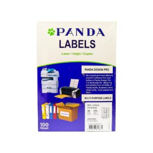 PANDA Multi Purpose Labels White 21/Page Size A4 Label Sticker
