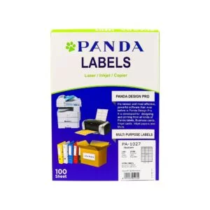 PANDA Multi Purpose Labels 27/Page White Size A4 Label Sticker