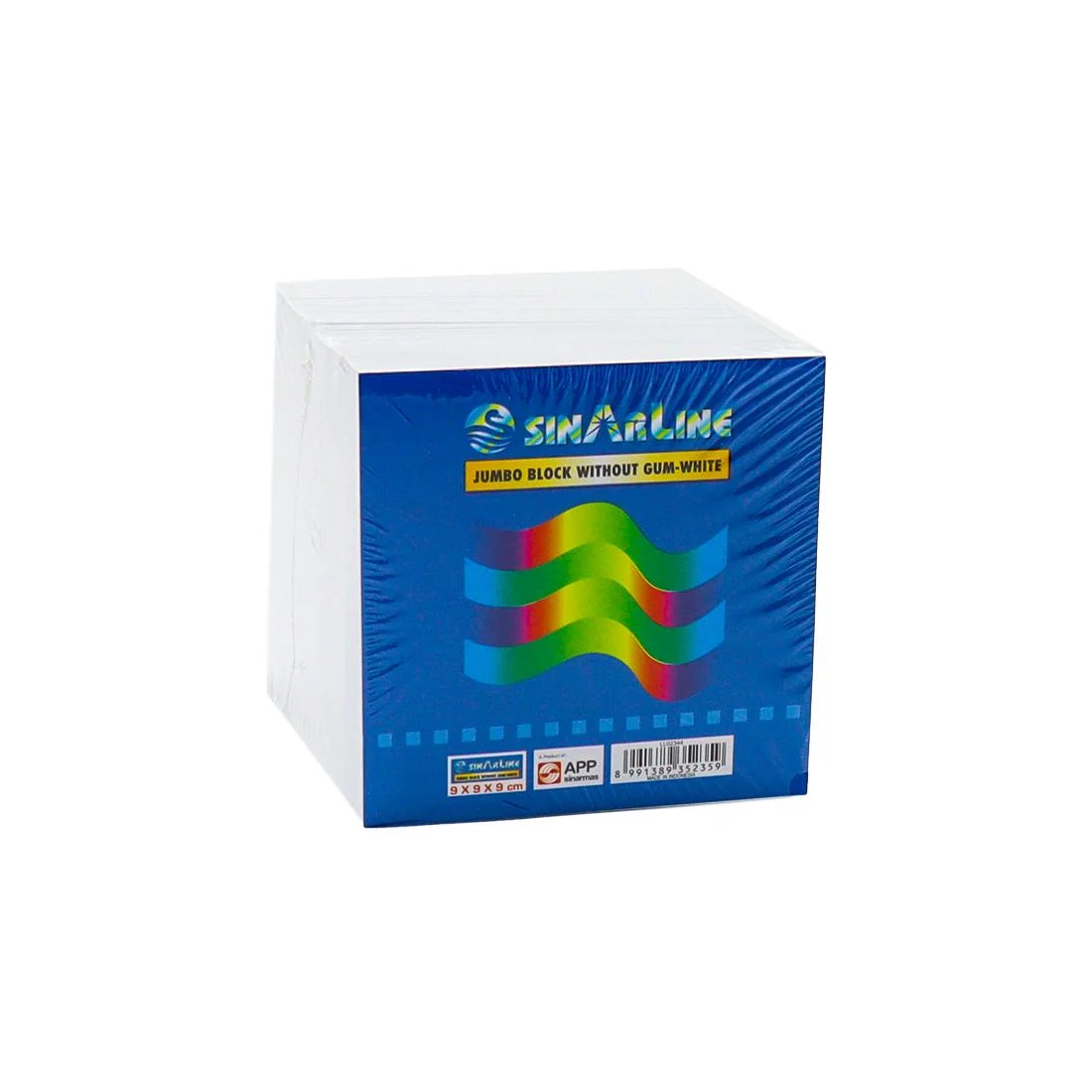 Sinarline Memo Cube White Paper Loose Leaf Sheet 9X9X9Cm 870 Sheets