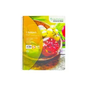 SinarLine University Book PP Spiral 1-Subject 27.9x21.5cm 80 Sheets