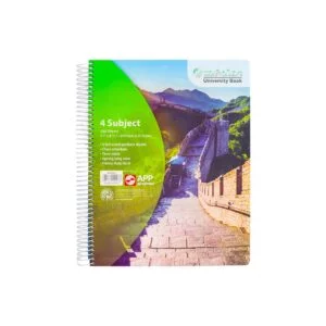 SinarLine University Book PP Spiral 4-Subject 27.9x21.5cm 160 sheets