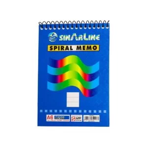 SinarLine Notepad Top Spiral Memo A6 50 Sheets