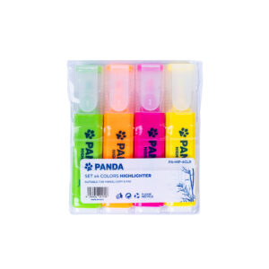PANDA Highlighter Chisel Tip Set 4 Colors