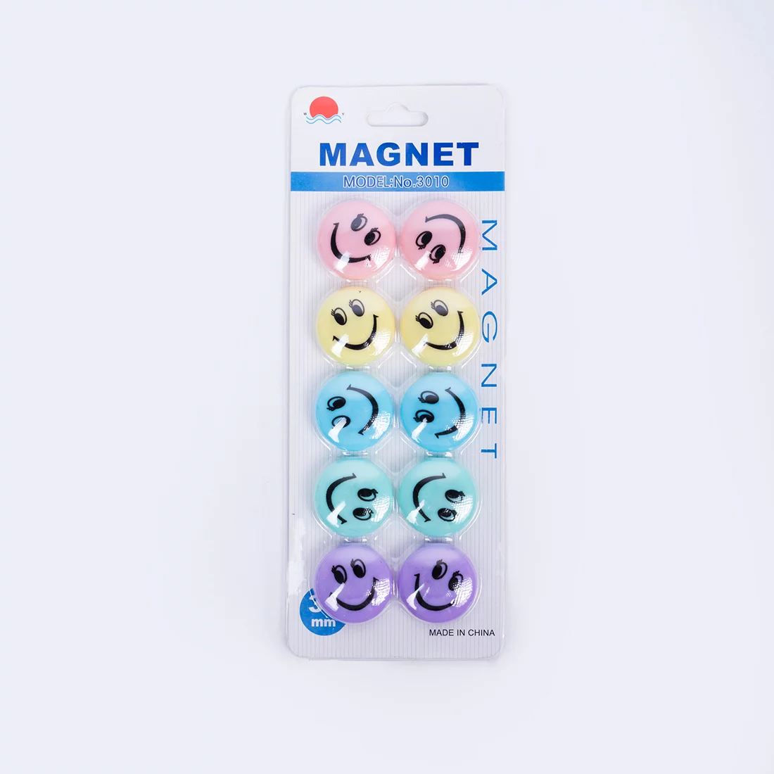 Round Happy Face Magnet 30Mm - 3010