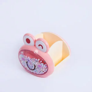 Pen Holder Plastic with 3 Compartment - Pink