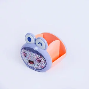 Pen Holder Plastic with 3 Compartment - Blue