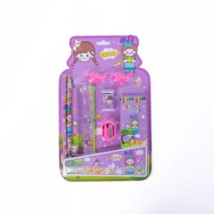 Happy Kids Stationery Set - Purple