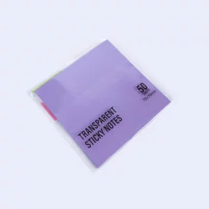 Transparent Sticky Notes | 50 Sheets - Purple