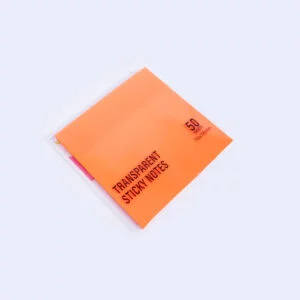 Transparent Sticky Notes | 50 Sheets - Orange