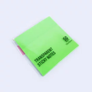 Transparent Sticky Notes | 50 Sheets - Green