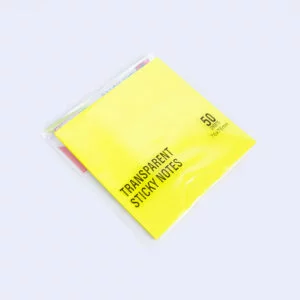 Transparent Sticky Notes | 50 Sheets - Yellow