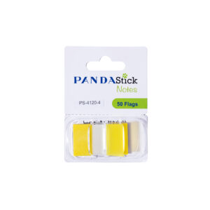 PANDA Index Flags, Medium, 25.4 mm x 43.2 mm, 50 Flags/Dispenser - Yellow