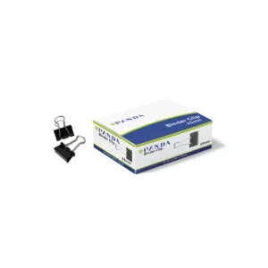 Panda Binder Clips Black | Pack of 12 Pieces - 15mm