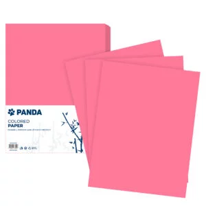 Panda Bristol Colored Paper - Single Color 80g, A4 Size - Pink