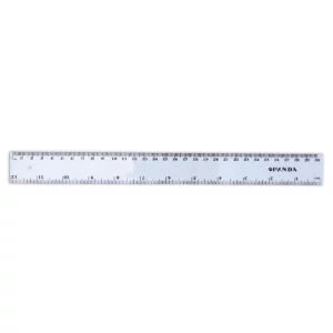Panda Acrylic Standard Ruler, Transparent - 30 cm