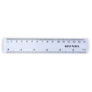 Panda Acrylic Standard Ruler, Transparent - 15 cm