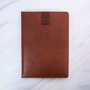 Elegant Weekly Planner 2025 Faux Leather Daily Planner
