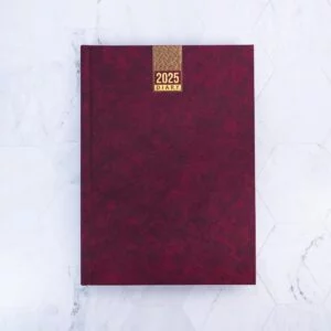 Agenda Weekly Planner 2025 Mix Design - Maroon