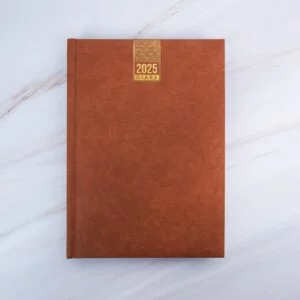 Elegant Weekly Planner 2025 Diary Collections - Brown