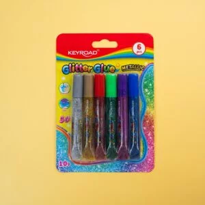 KEYROAD GLUE GLITTER METALLIC 6CLRS KR971939