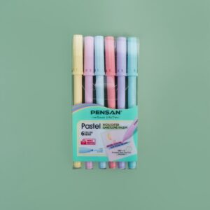 Pensan Highlighter Pen Set 6 Pastel Color