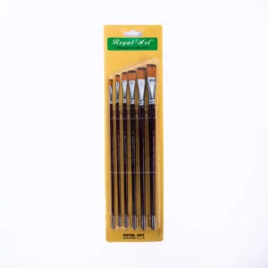 6-Piece Flat Paintbrush Set