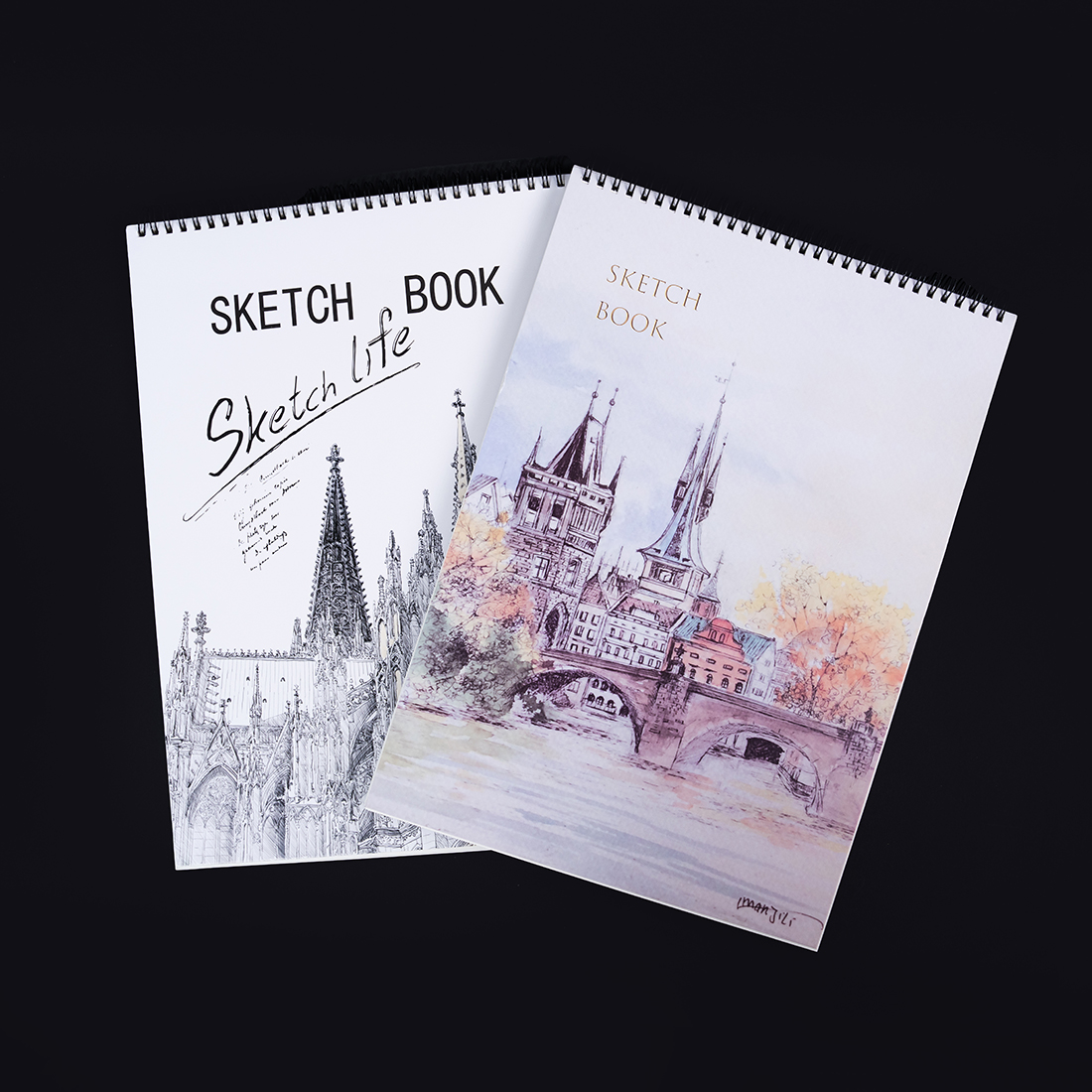 Large Spiral-Bound Sketchbook – A3 Size