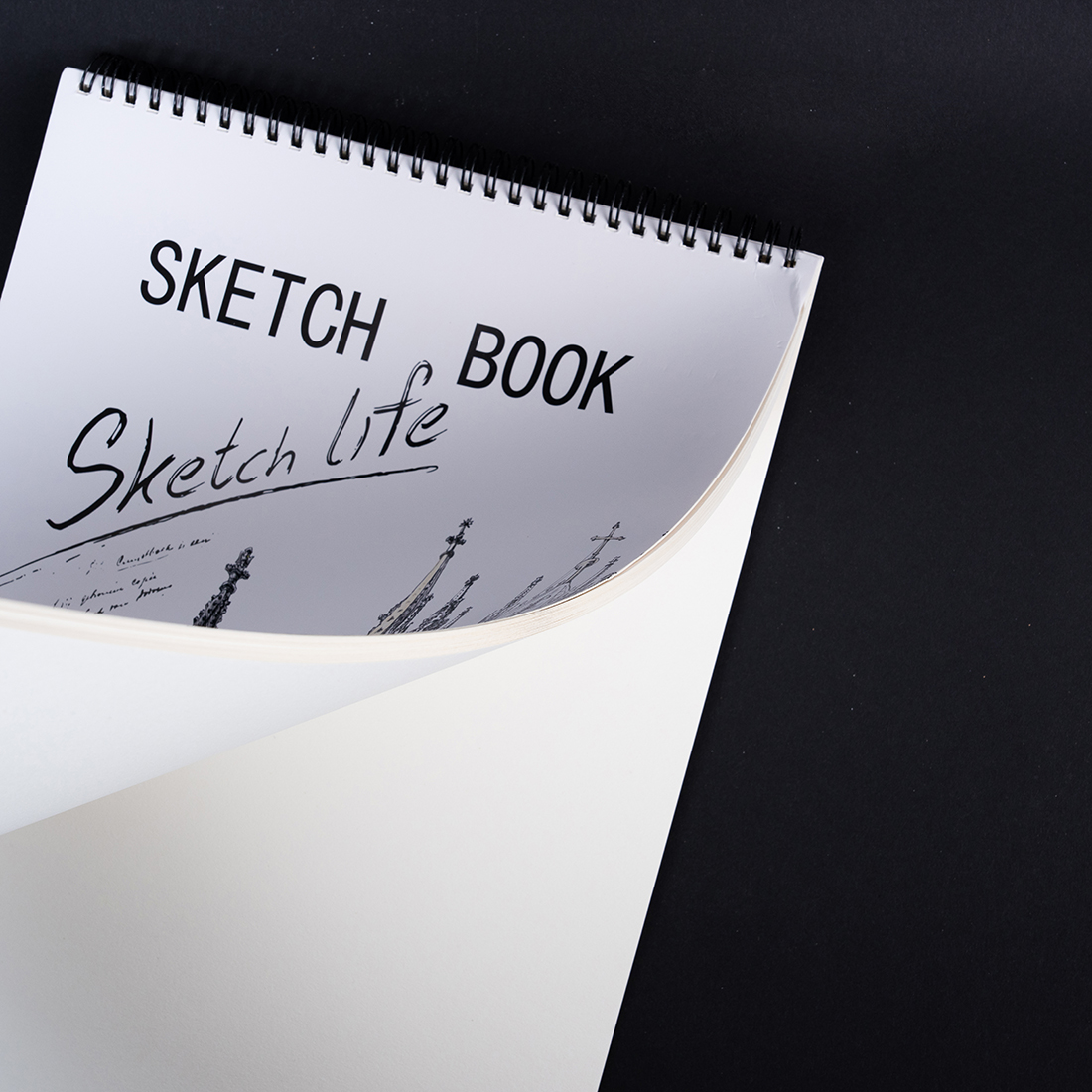 Large Spiral-Bound Sketchbook – A3 Size - Image 2