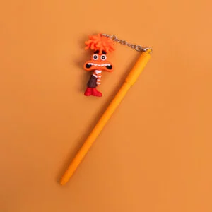 Inside Out Character Pen with Keychain - Orange