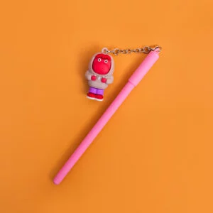 Inside Out Character Pen with Keychain - Pink