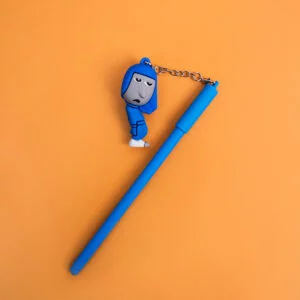 Inside Out Character Pen with Keychain - Blue