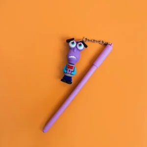 Inside Out Character Pen with Keychain - Purple