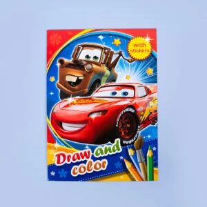 Draw and Color Collection with Stickers - Cars