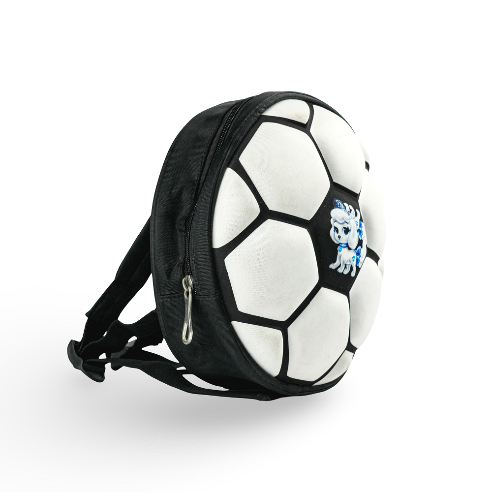 Round Football Backpack With Puppy Print