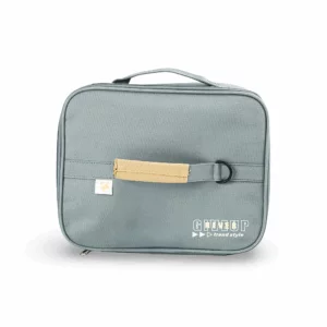 Classic Rectangular Insulated Lunch Bag Gray