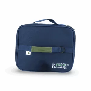 Classic Rectangular Insulated Lunch Bag Dark Blue