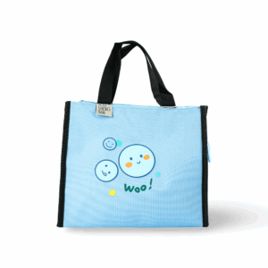 Cartoon Insulated Lunch Bag Assorted Designs-woo! Sky Blue