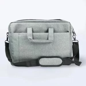 Professional Gray Laptop Bag with Shoulder Strap 15.6 – 17 inches
