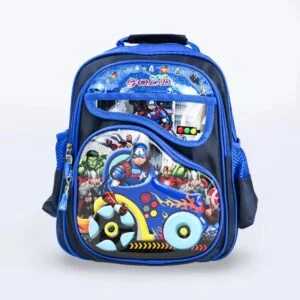 Boys' Cartoon Backpack - Shield Hero Design (Blue & Navy)