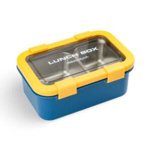 Stainless Steel Lunch Box - Blue & Yellow