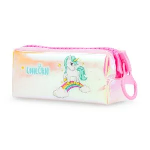 Unicorn Pencil Case for Girls - Holographic Zip Pouch