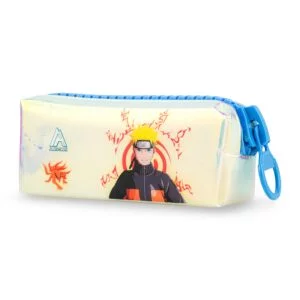Naruto Pencil Case with Blue Zipper - Anime Character Print