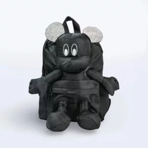 Miki Backpack - Classic Black with Glitter Ears