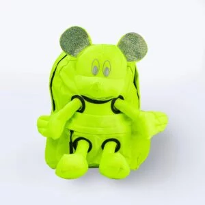 Miki Backpack - Neon Green with Glitter Ears