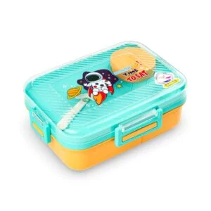 Kids Lunch Box - Orange Astronaut Design