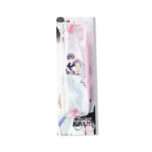 Romantic Couple Pencil Case - Pink Zipper