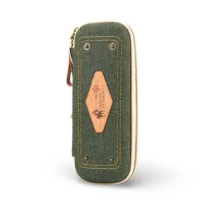 Denim Pencil Case - Army Green Cowboy Design