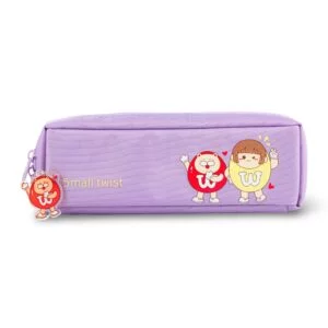 Cartoon Girl Pencil Case - Purple